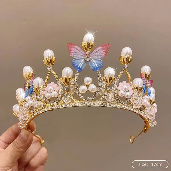 Crown Three-dimensional Butterfly Crown Girl Princess
