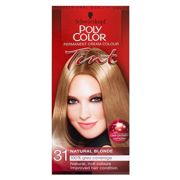 Schwarzkopf Poly Color Permanent Cream Colour Tint - 31 Natural Blonde