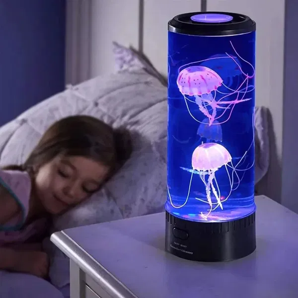 Jellyfish Lamp Aquarium Lampka Nocna 7 Colors Fancy LED USB Table Night Light Children's Gift Lighting for Home Bedroom Decor