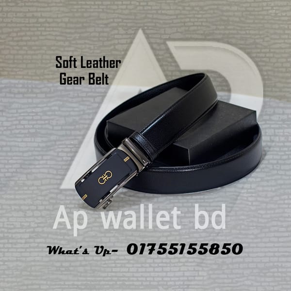 Ferragamo Premium Authentic Crocodile Soft Leather Gear Belt With Box