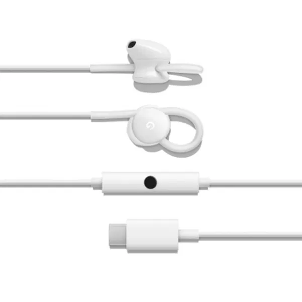 Google Pixel USB-C Earphones – Wired In-Ear Headset with Mic & Adjustable Fit