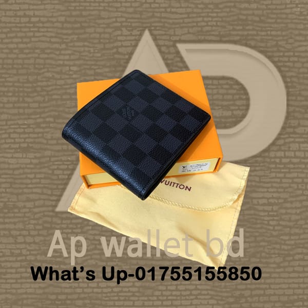 Louis Vuitton Black Daba Short Wallet With Premium Box & Dust bag