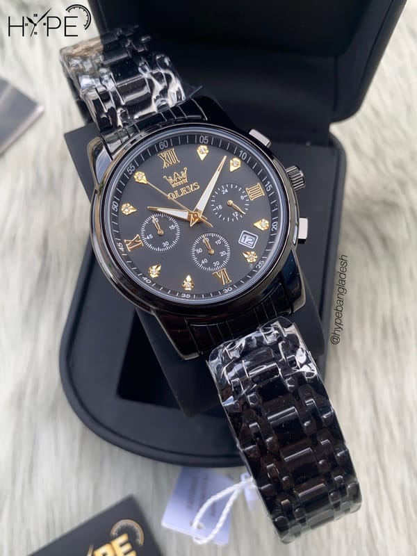 Olevs chronograph chain (black)