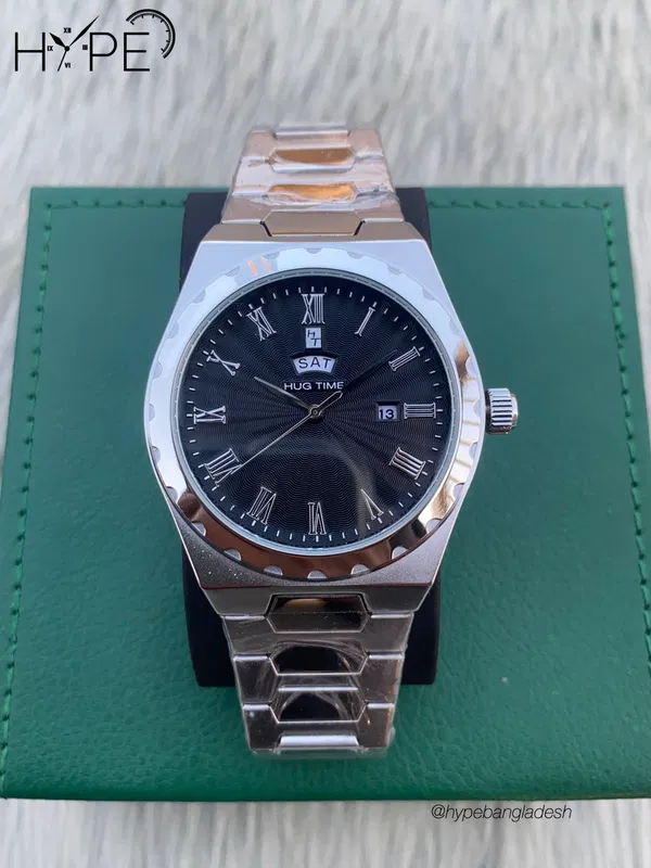 Hug Time daydate quartz (Black Dial)