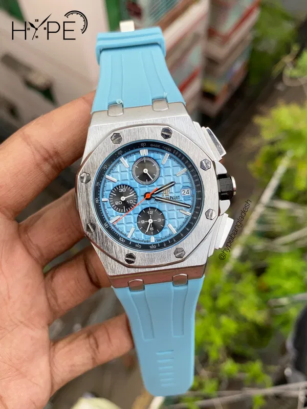 AP AA chronograph silicone belt