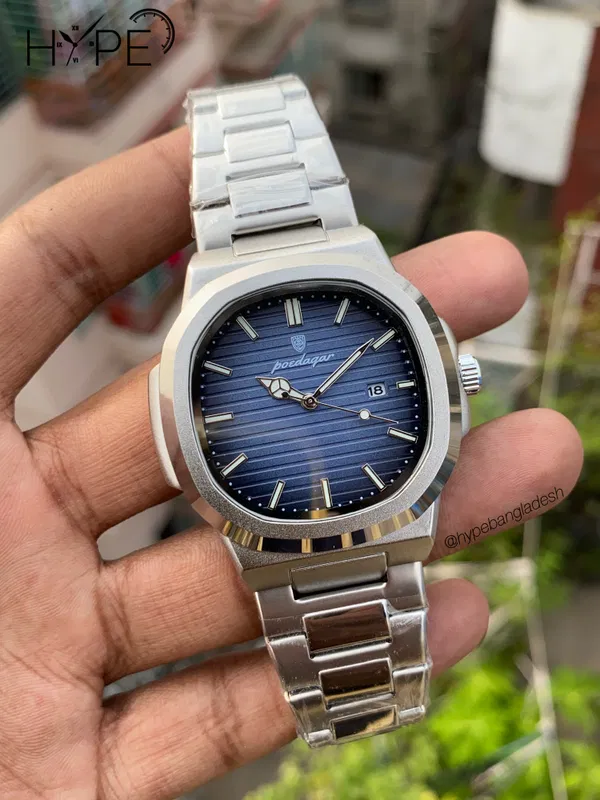Poedagar Quartz blue dial