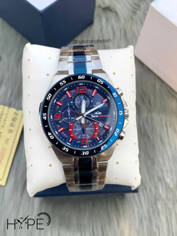 Edifice 1:1 chronograph (blue dial)