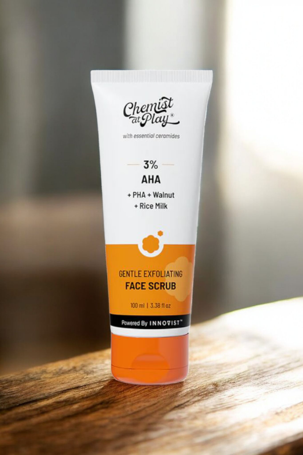 Chemist at Play Gentle Exfoliating Face Scrub for Clear & Glowing Skin-100ml