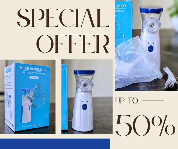 Portable Nebulizer [ 6 months replacement Warranty ]