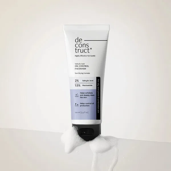 Deconstruct Oil Control Face Wash 1% Niacinamide With 0.5% Salicylic Acid (100 ml)