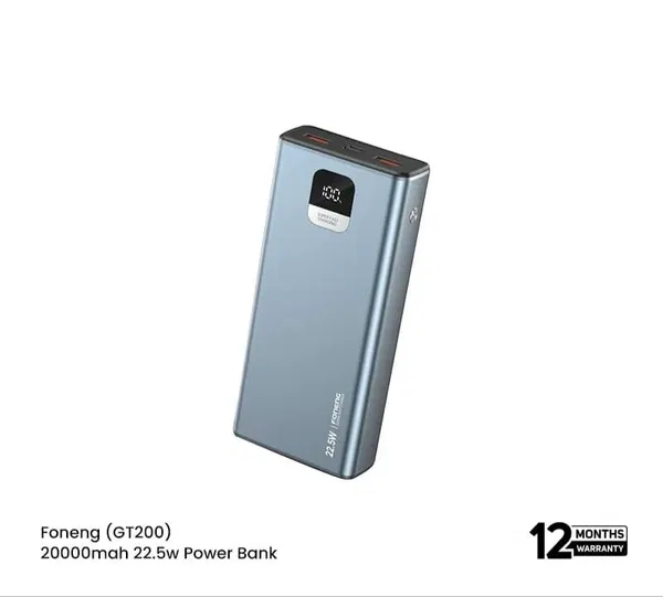 Foneng GT200 20000mAh 22.5W Fast Charging Power Bank