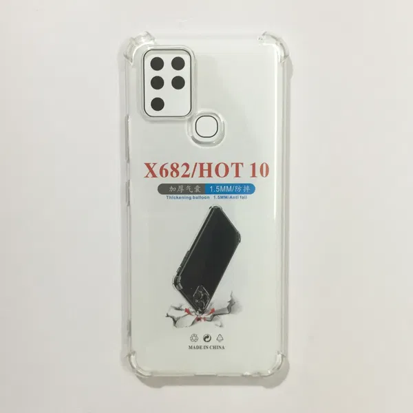 Infinix Hot 10 Soft Silicone Transparent Back Cover
