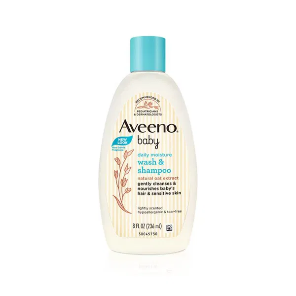 Aveeno Baby Daily Moisture Wash & Shampoo -236ml