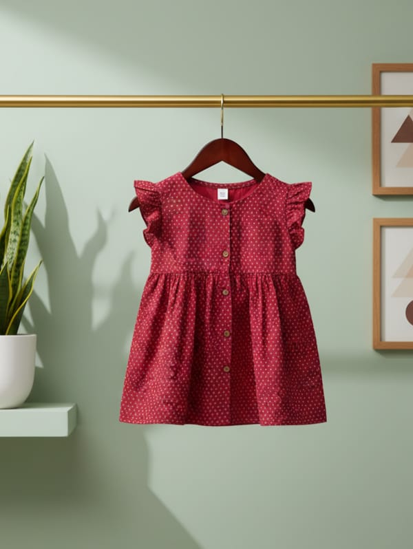 Girls Woven Frock Code: MS-40