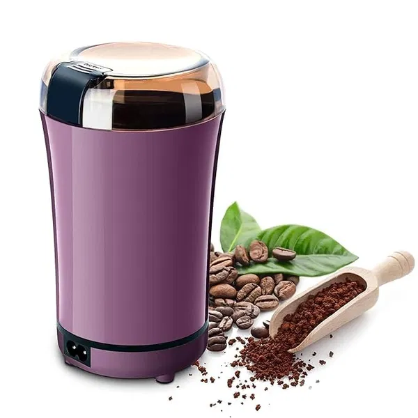 Electric Herb & Spice Grinder 150W – Mini Blender Pink Stainless Steel