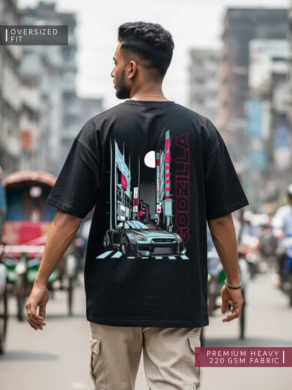OS08 GTR Godzilla R35 Oversized T-shirt