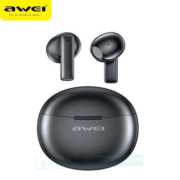 Awei T87 TWS Wireless Bluetooth Earbuds | 20H Playtime, Low Latency, High Bass | Price in BD