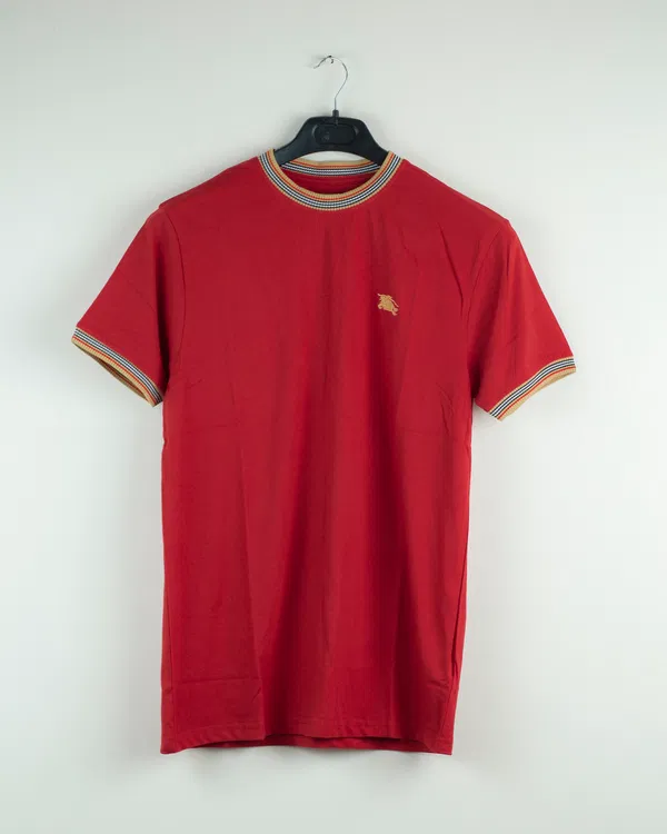 BB TS2 Jaquard Neck T-shirt Red