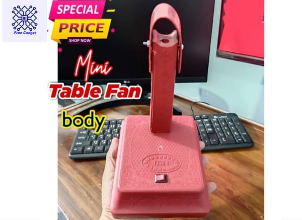 Charger Table fan plastic body