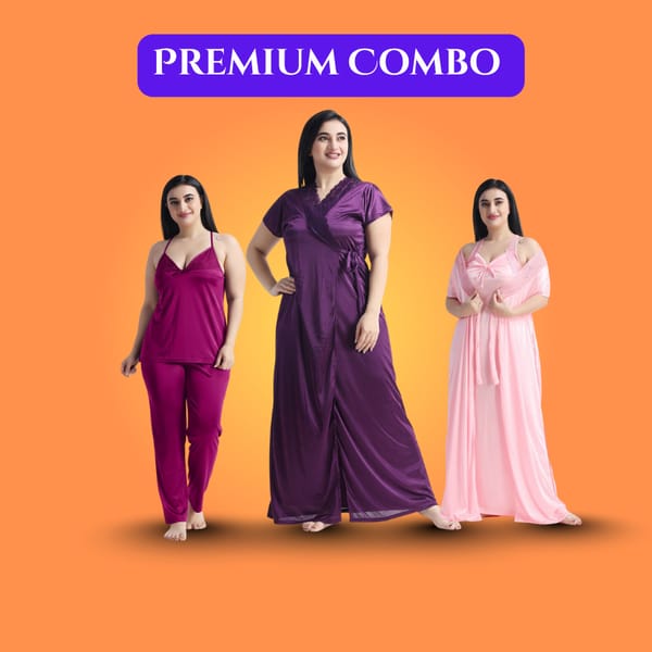 6 Part Nightwear Premium Combo