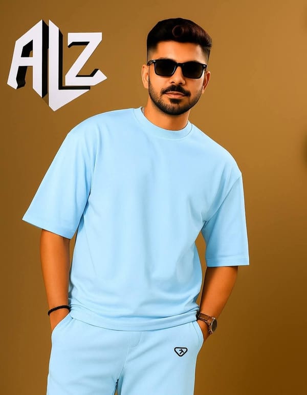 Men's Solid Drope Shoulder