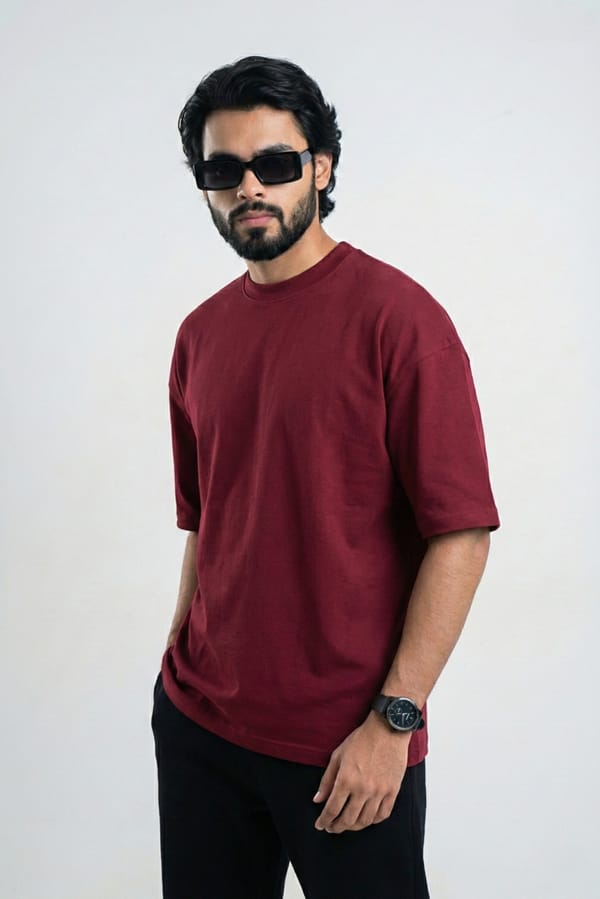 Solid Drop Shoulder T-shirt