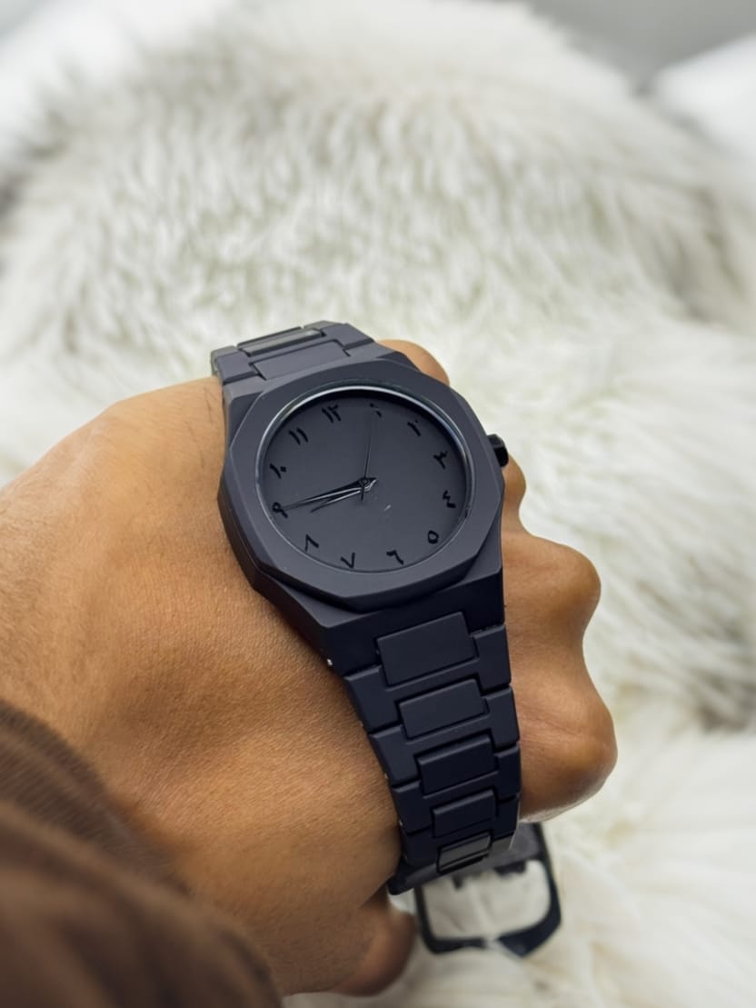 Original Arabic Aura Black Edition Watch [Full Waterproof] 🔥