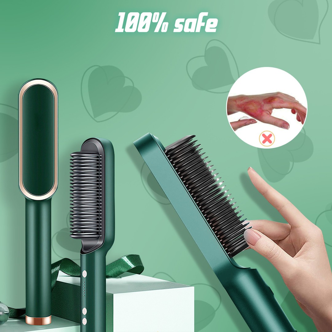 2-in-1 Professional Hair & Beard Straightener Comb | Store Bangla