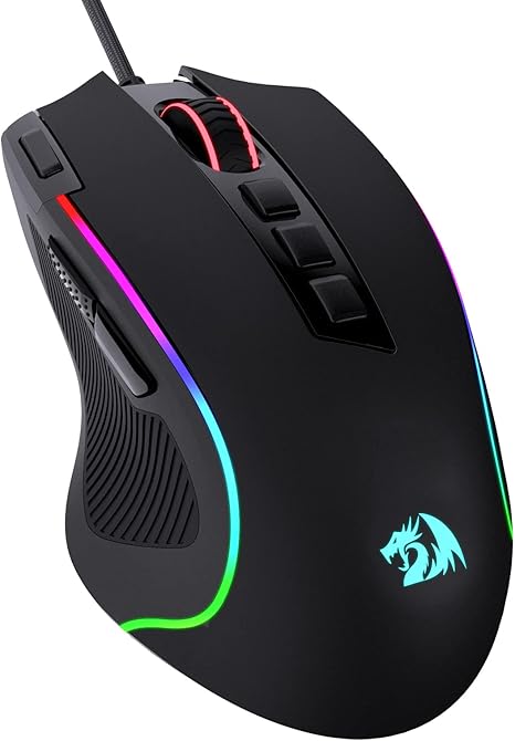 Chartbd Redragon M612 Predator RGB Gaming Mouse, 8000 DPI Wired Optical Mouse ...