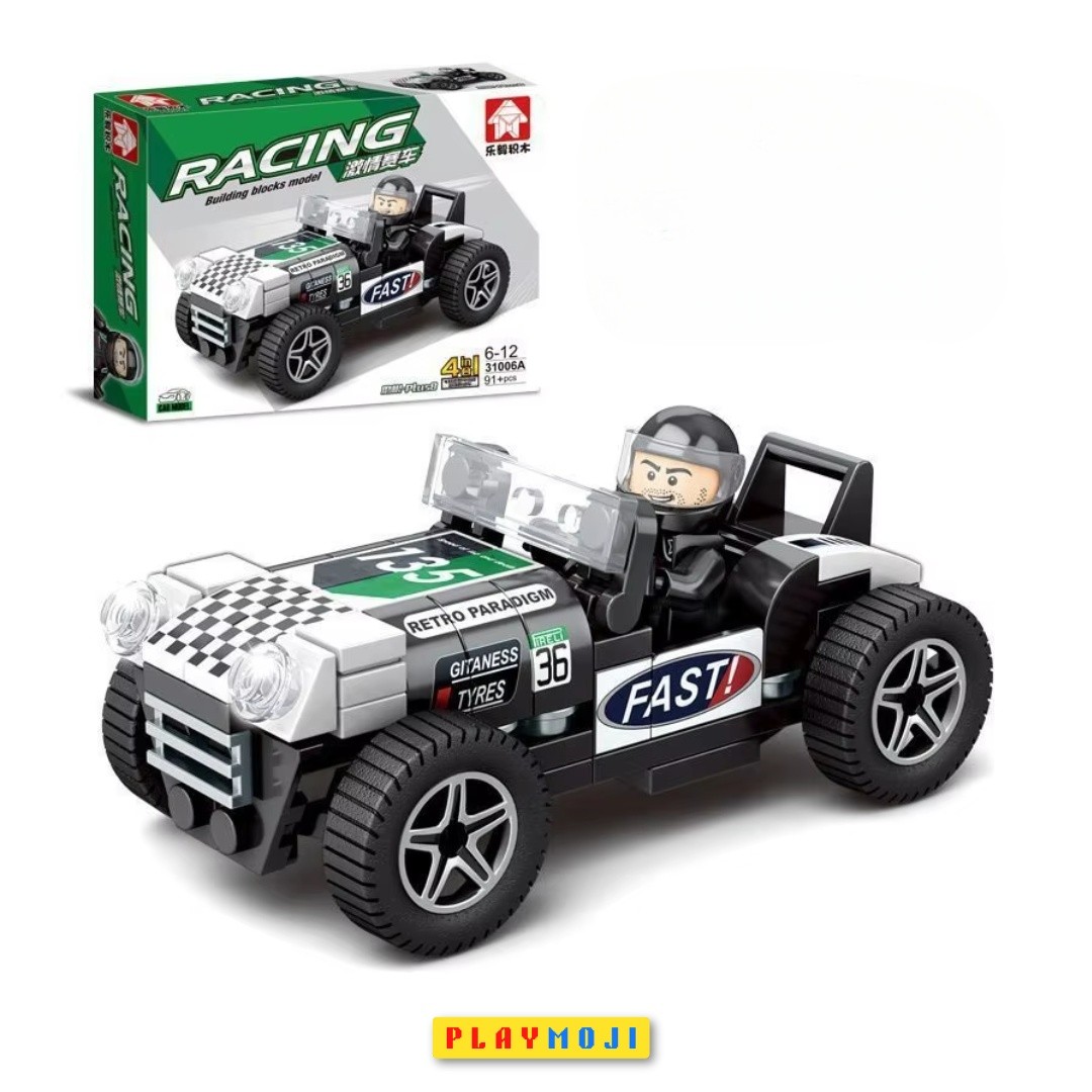 Rally Car - Racing Building Blocks | Playmoji