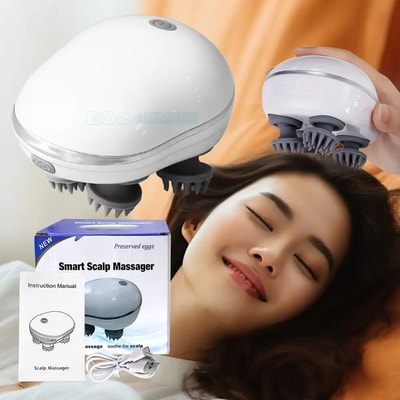 Smart Scalp Massager OSK-701 Electric USB Head Massager with 4 Nodes – Relaxation & Stress Relief | Price in BD_img_0