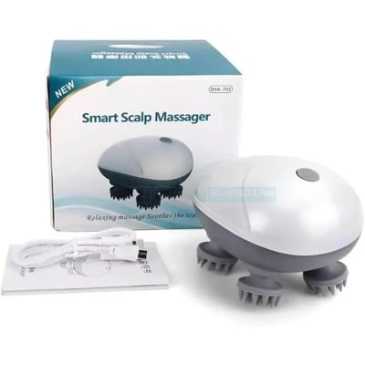 Smart Scalp Massager OSK-701 Electric USB Head Massager with 4 Nodes – Relaxation & Stress Relief | Price in BD_img_1