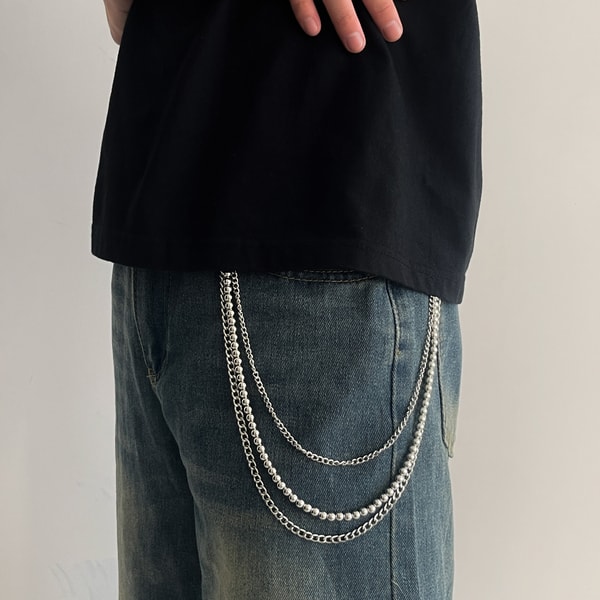 Multi-Layer Metal Wallet Chain - Image 3