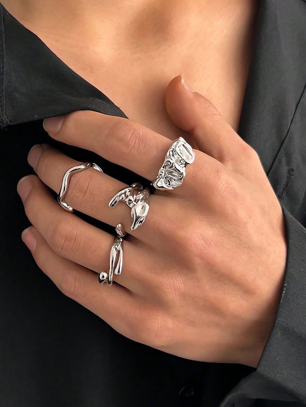 Liquid Metal Ring Collection - Image 1