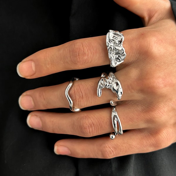 Liquid Metal Ring Collection - Image 2
