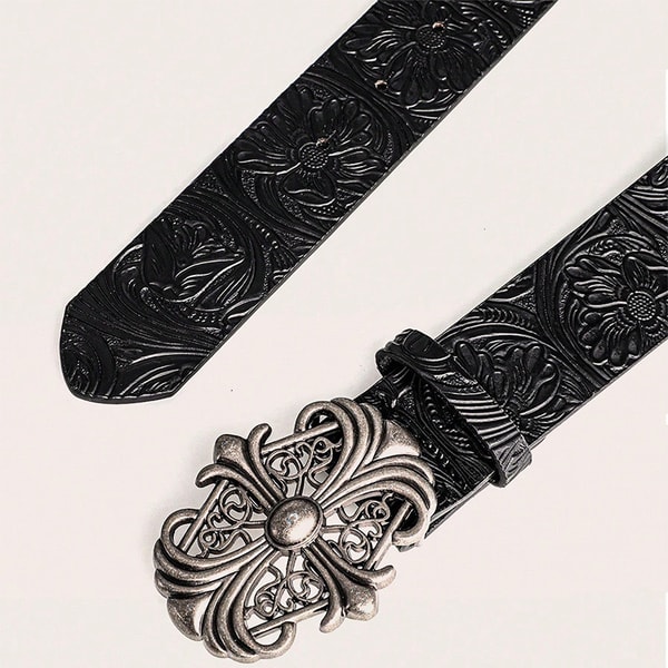 Ornate Filigree Cross BeltDark Elegance. - Image 3
