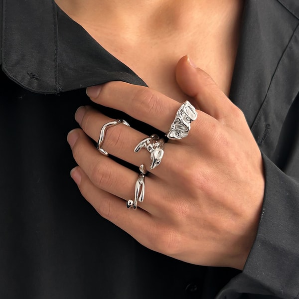 Liquid Metal Ring Collection - Image 3