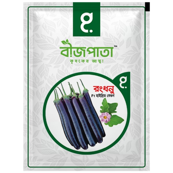 রংধনু বেগুন বীজ Rongdhonu Brinjal / Eggplant Seed