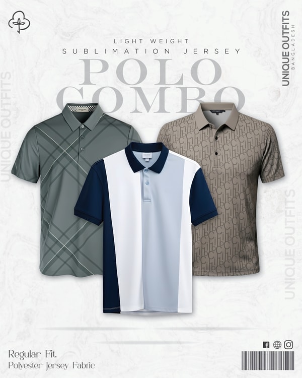 PL36 China P.P Sublimation Premium Polo T-Shirt