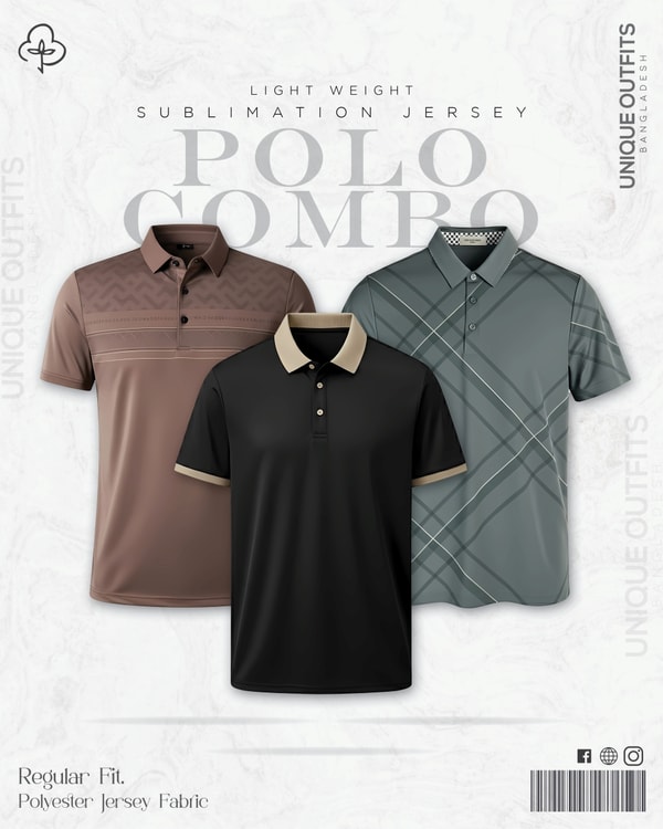 PL37 China P.P Sublimation Premium Polo T-Shirt