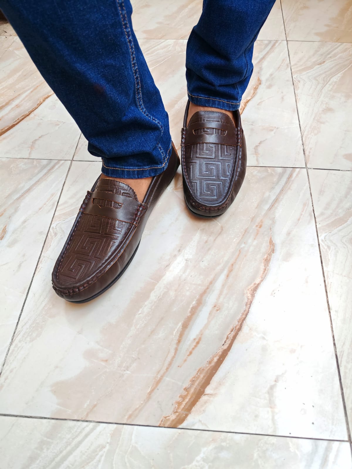 Genuine COW Leather True Moccasin/Loafer For Men_img_1