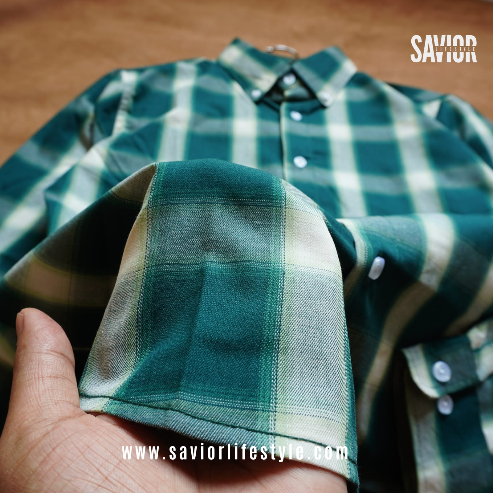 Full Sleeve Pocketless Check Shirt - SCS12_img_1