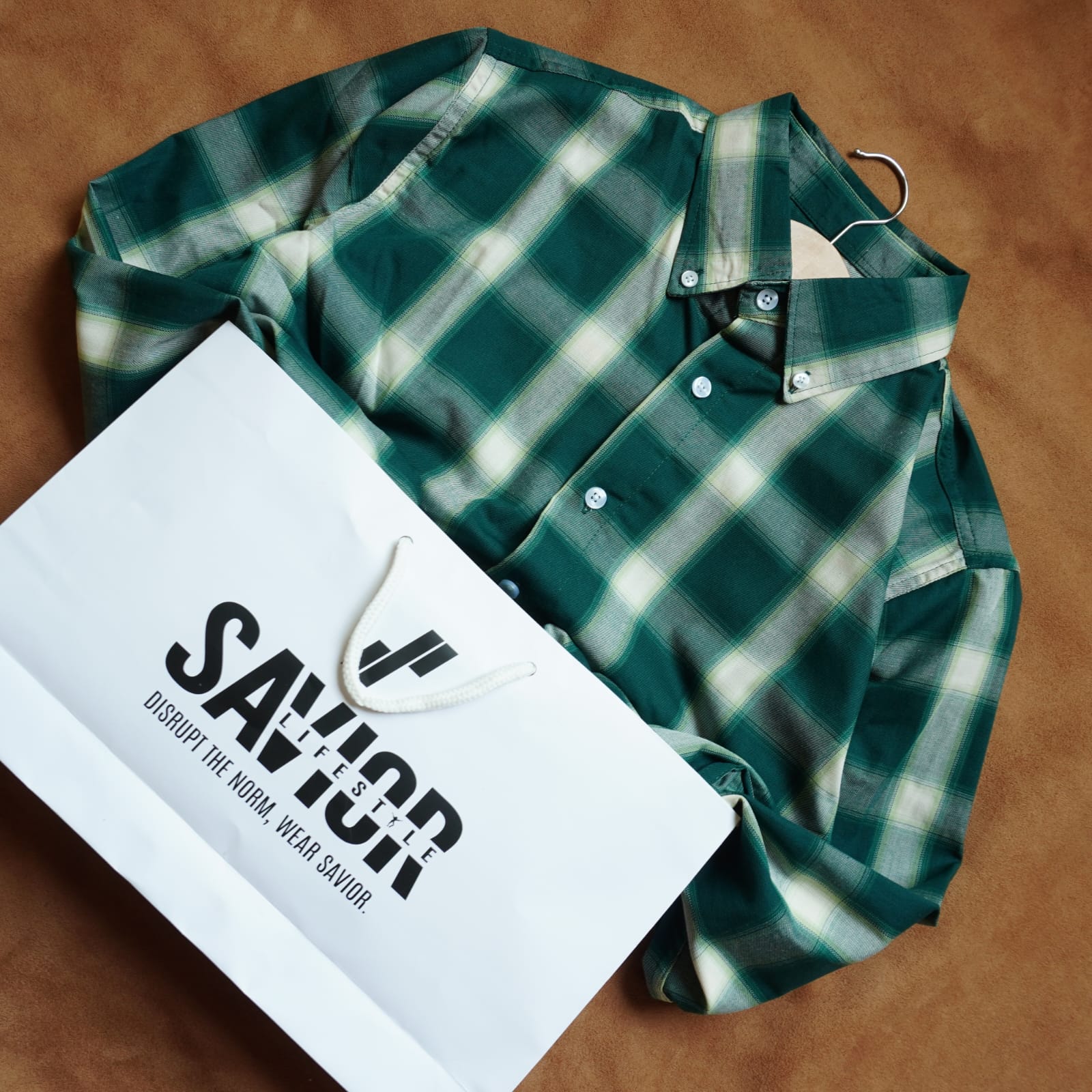 Full Sleeve Pocketless Check Shirt - SCS12