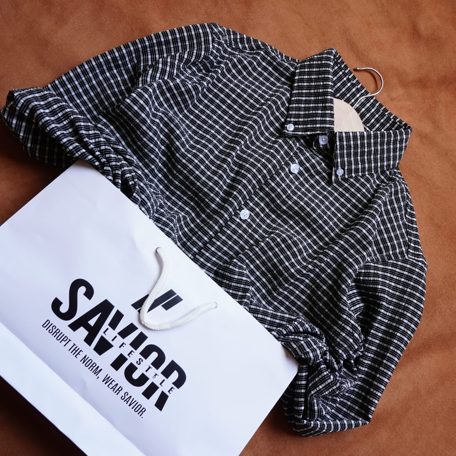 Full Sleeve Pocketless Check Shirt - SCS15