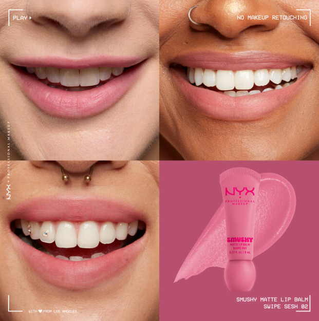 NYX SMUSHY MATTE LIP BALM - Swipe shesh - Image 2