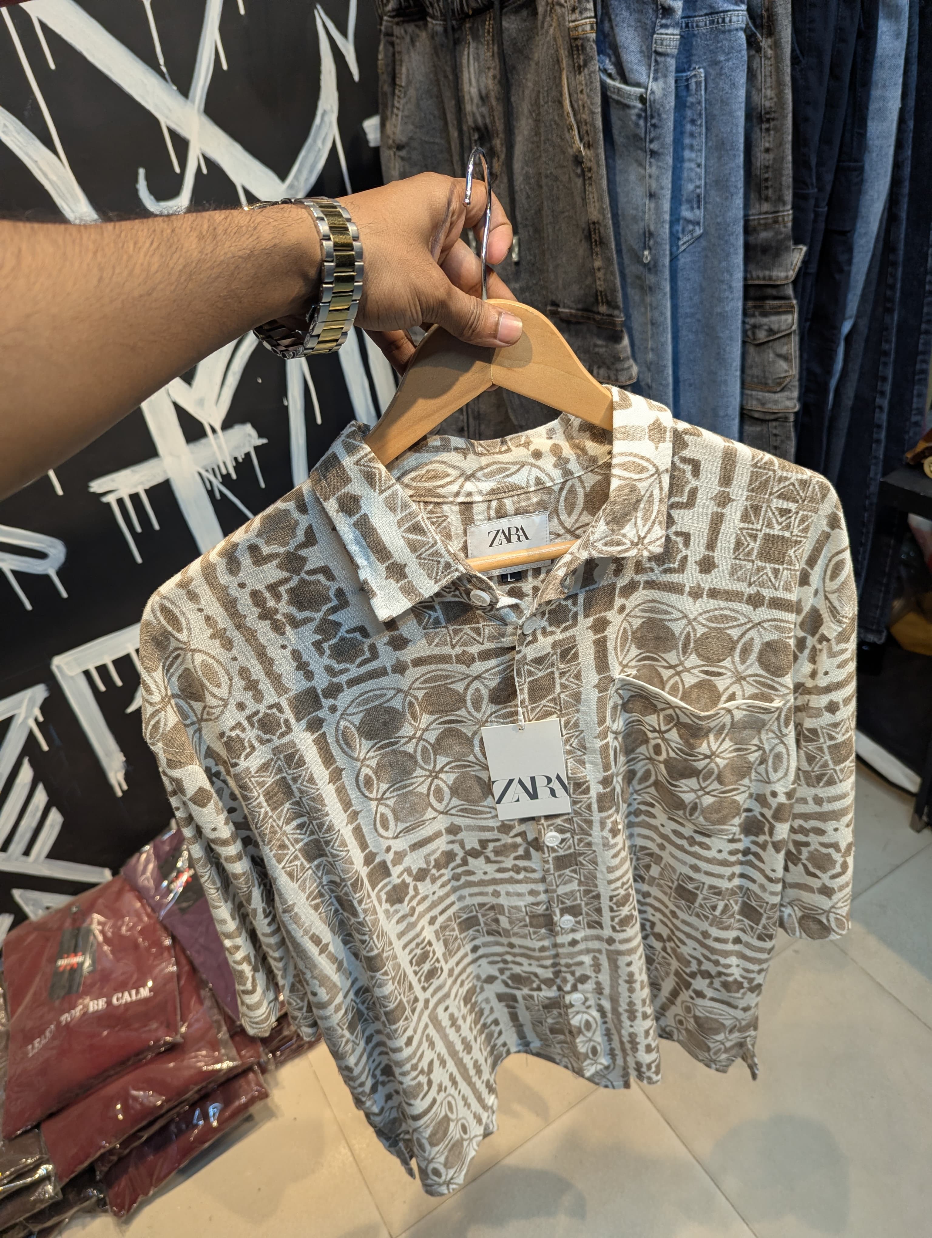 Desert Mosaic Flow/ Oversized Shirt - Image 1