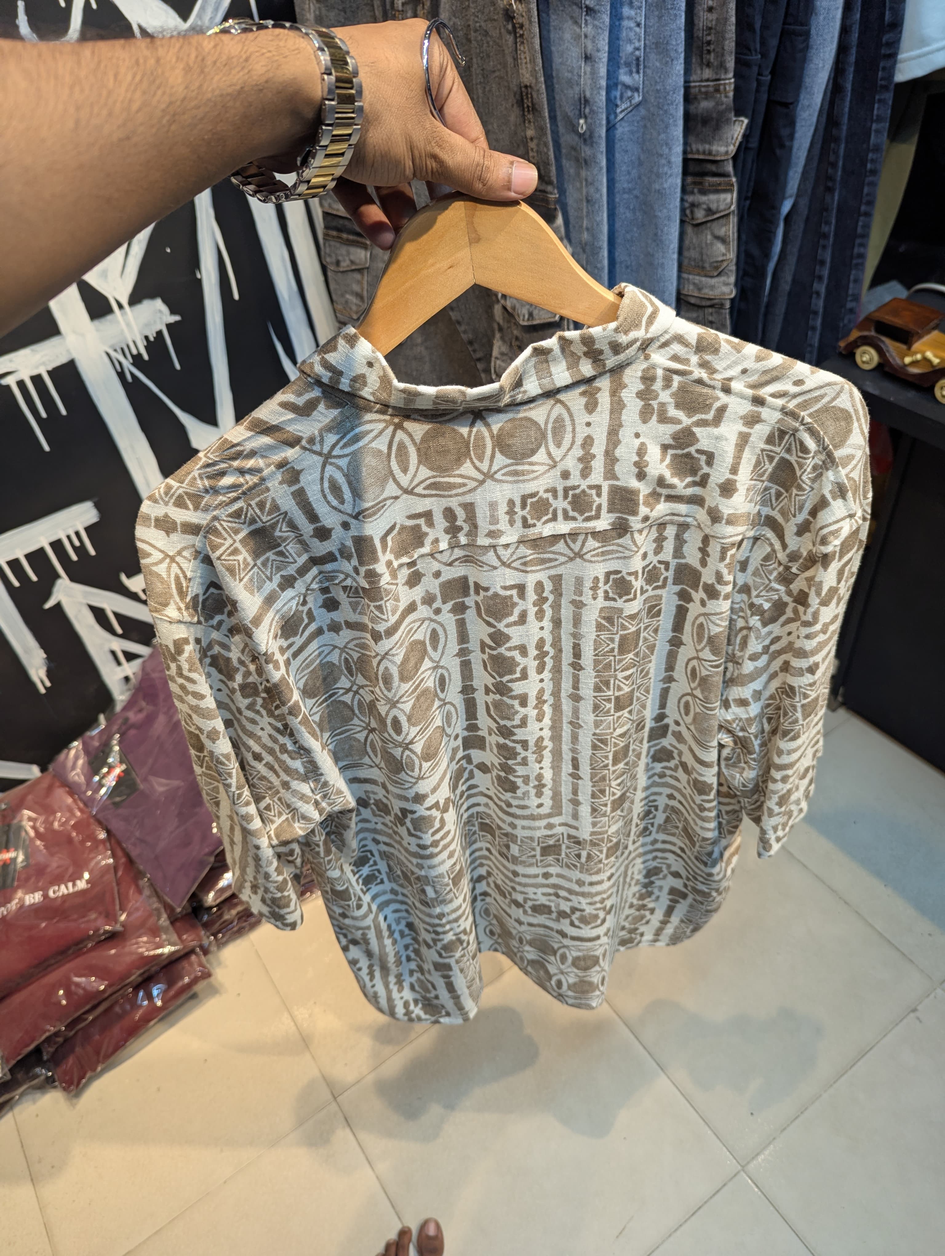 Desert Mosaic Flow/ Oversized Shirt - Image 4