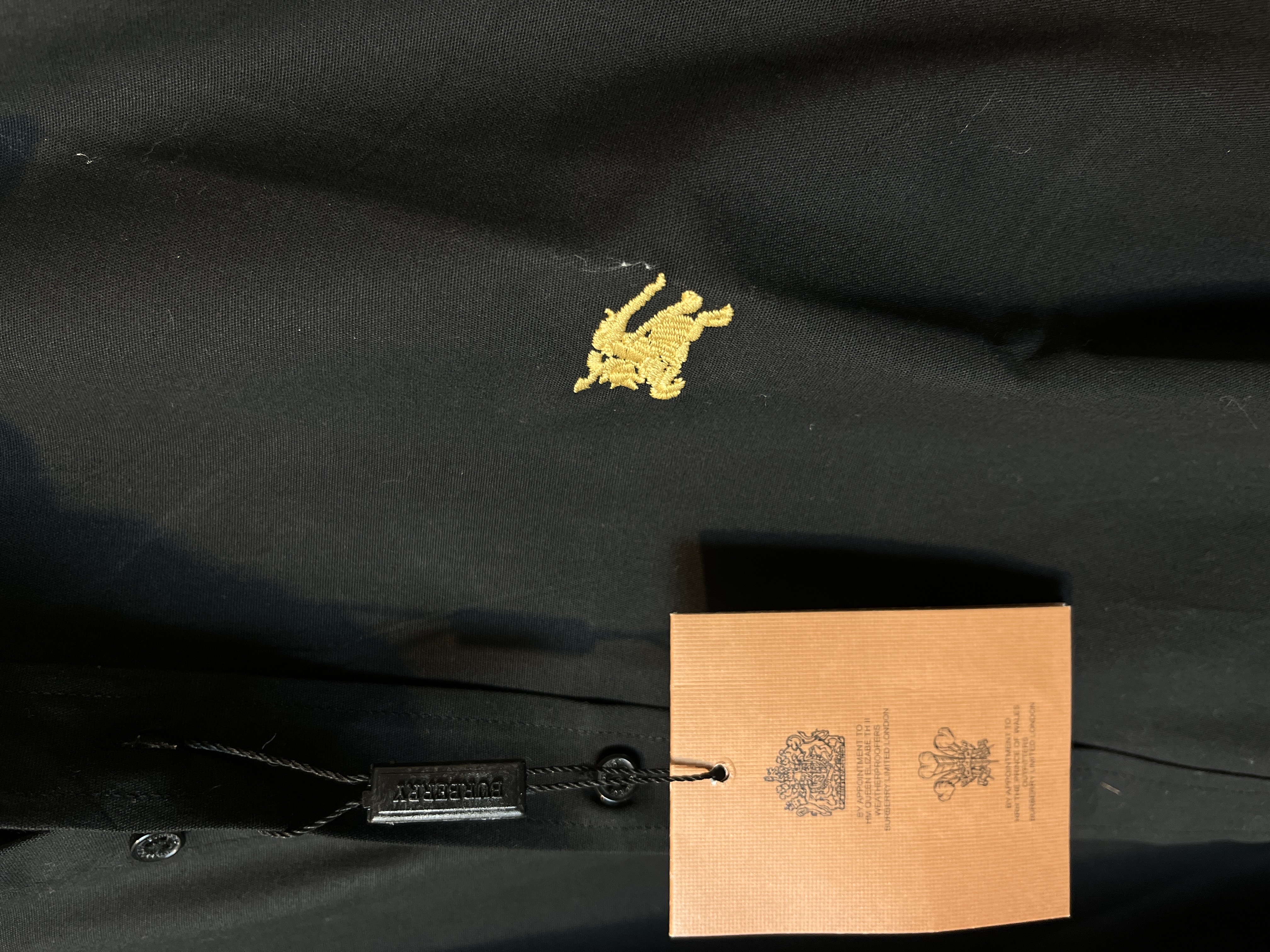 PREMIUM BURBERRY SOLID BLACK_img_1