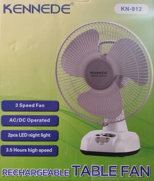 KENNEDE Rechargeable Fan KN2912 12inch_img_1