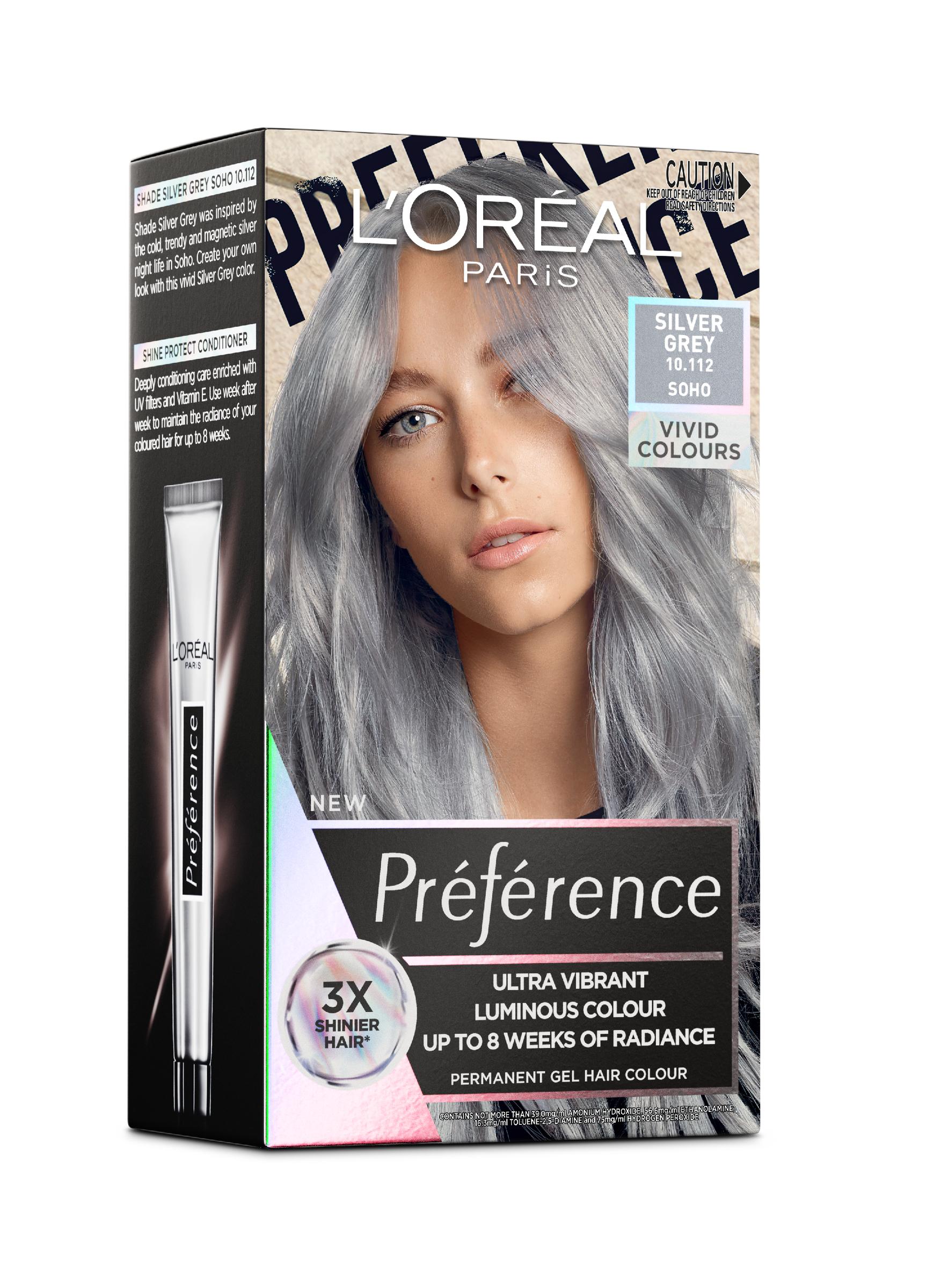 L'Oreal Paris Preference VIVID COLORS hair color 10.112 silver gray_img_1